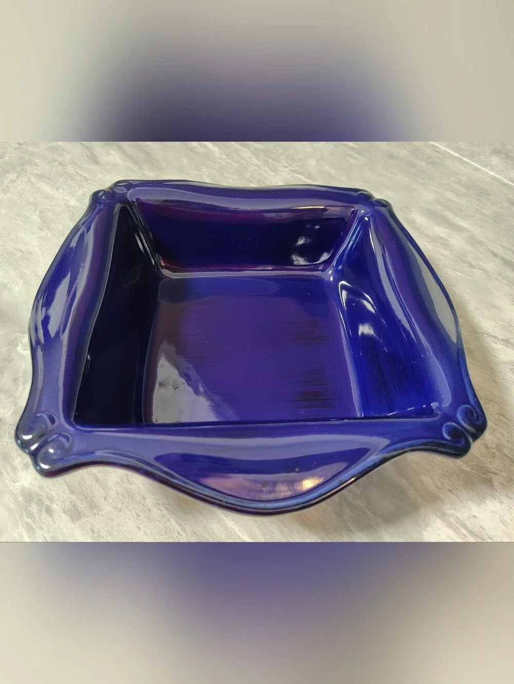 Cobalt Blue Ceramic Baking Dish